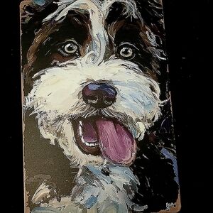 Cute Dog Aluminum Decorative Sign
